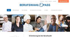 Desktop Screenshot of berufswahlpass.de